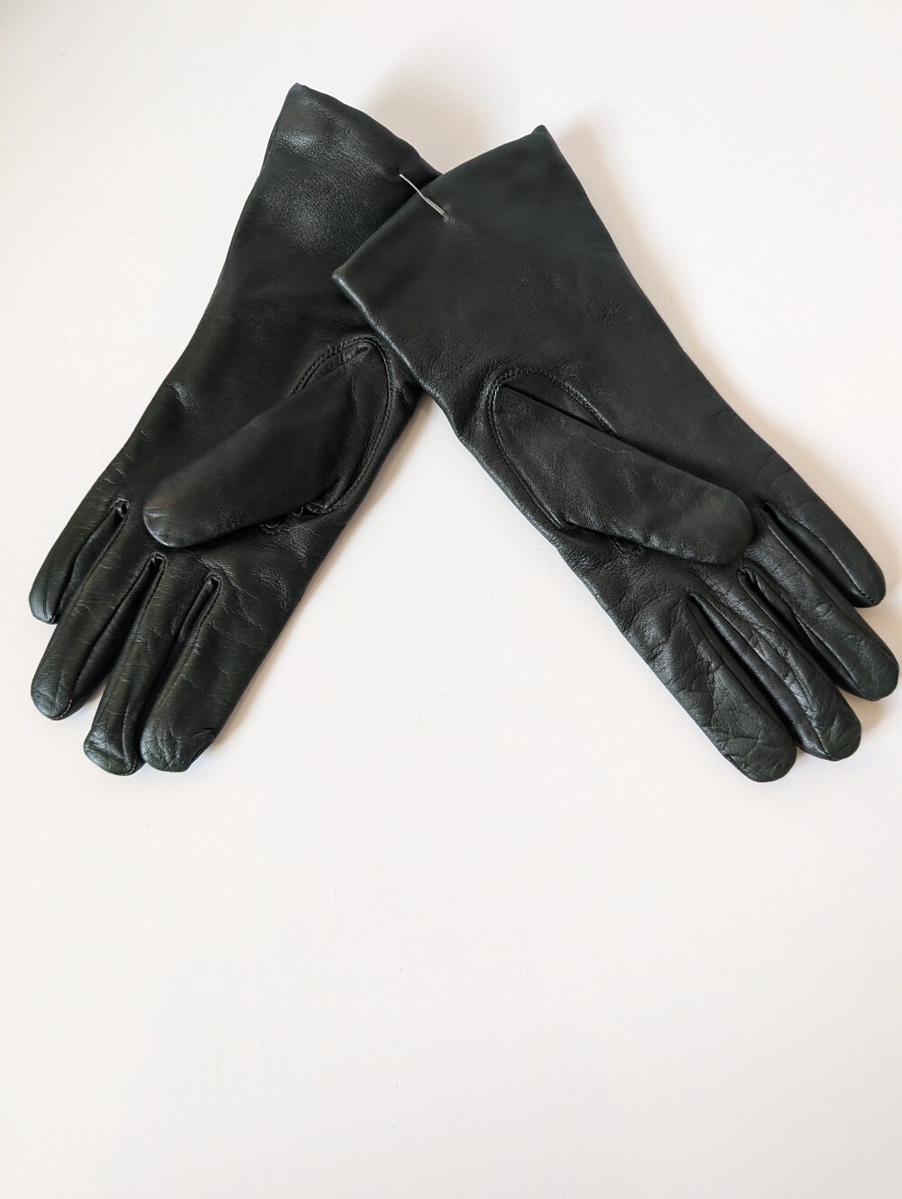 Leather and cashmere gloves - Dark Green